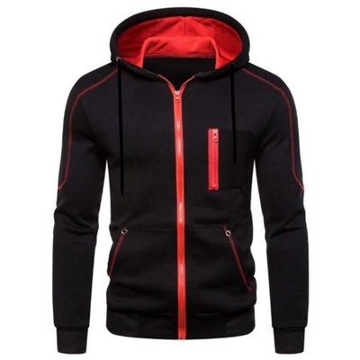 Sports Hooded Zipper Sweatshirt