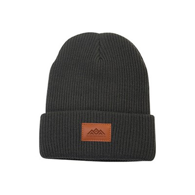 Cuffed Knitted Acrylic Beanie