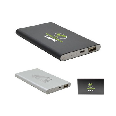 Slim 4000mAh Metal Power Bank