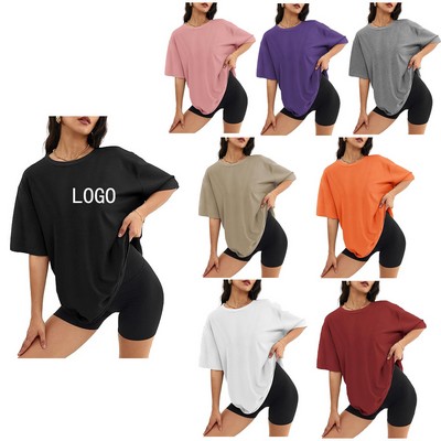 Summer European and American Women's Loose Short Sleeves