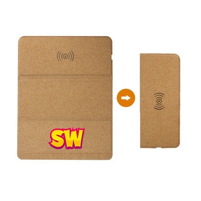 Cork Fold Mouse Pad Wireless Charger