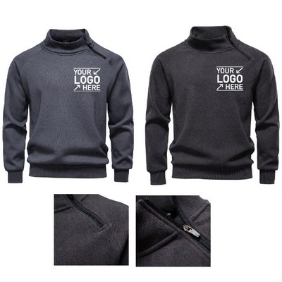 Pullover Long Sleeve Quarter Zip Sweater