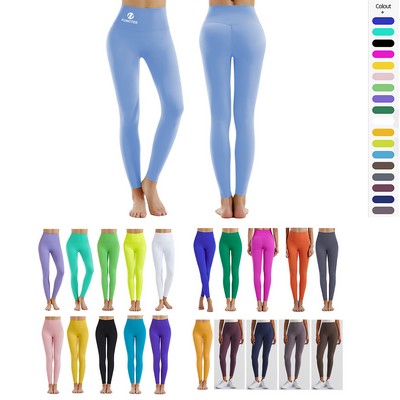 Women's Fitness High Waist Yoga Leggings Tummy Control Sport Tights Sports Pants