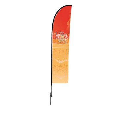 6' Blade Feather Flag Banner -2 Side Imprint - Fabric Only
