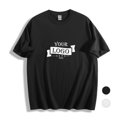 7.3 oz Oversize 100% Cotton Men's Short Sleeve T-shirt