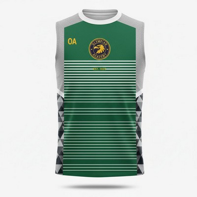 Men's Premium Poly Spandex Sleeveless Sublimated T Shirt