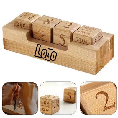 Bamboo Perpetual Block Calendar