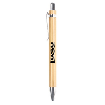 Bamboo Sustainable Retractable Ballpoint Pen