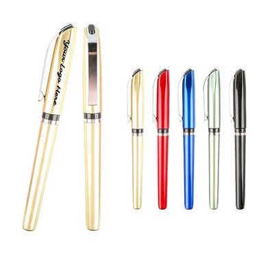 Metallic Plastic Gel Pen with 0.5mm Fine Tip